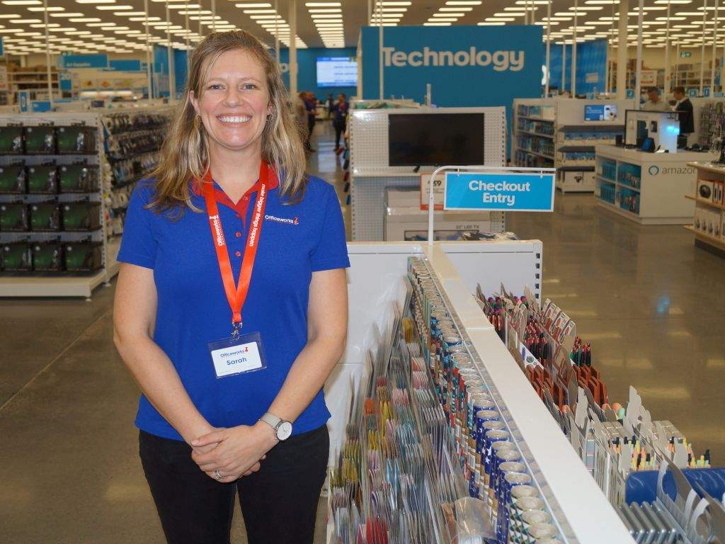 Officeworks CEO Sarah Hunter, a former senior Coles executive.