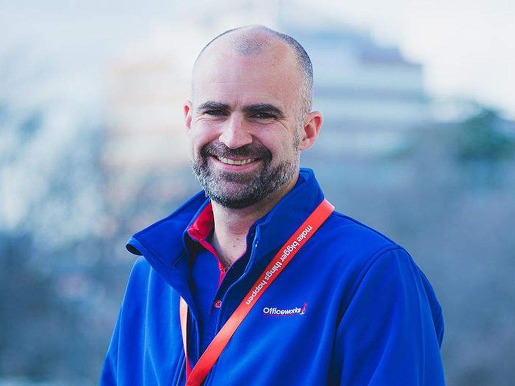 Officeworks' new tech boss Damien Ballesty.